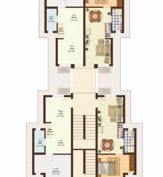 Type 2 - 1 bedroom Floor plan Makadi Type 2 - 1 bedroom Floor plan