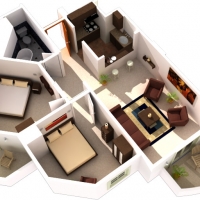 Example 2 bedroom layout